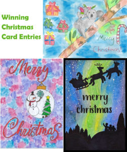 Christmas card collage